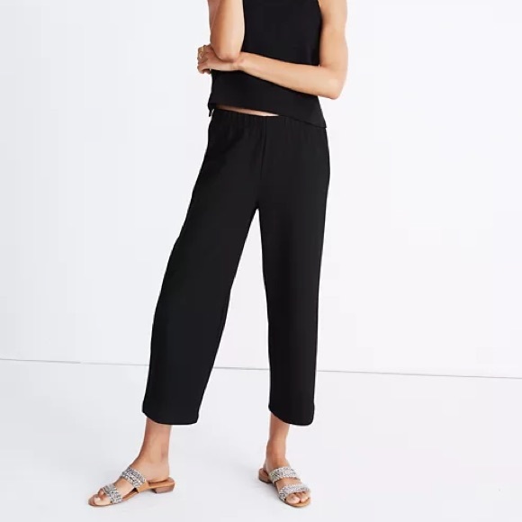 Madewell Pants - Madewell Ribbed Knit Pull-On Pants Black L